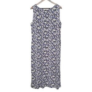 Erika Floral Maxi Dress Sleeveless Rayon Cottagecore Casual L‎